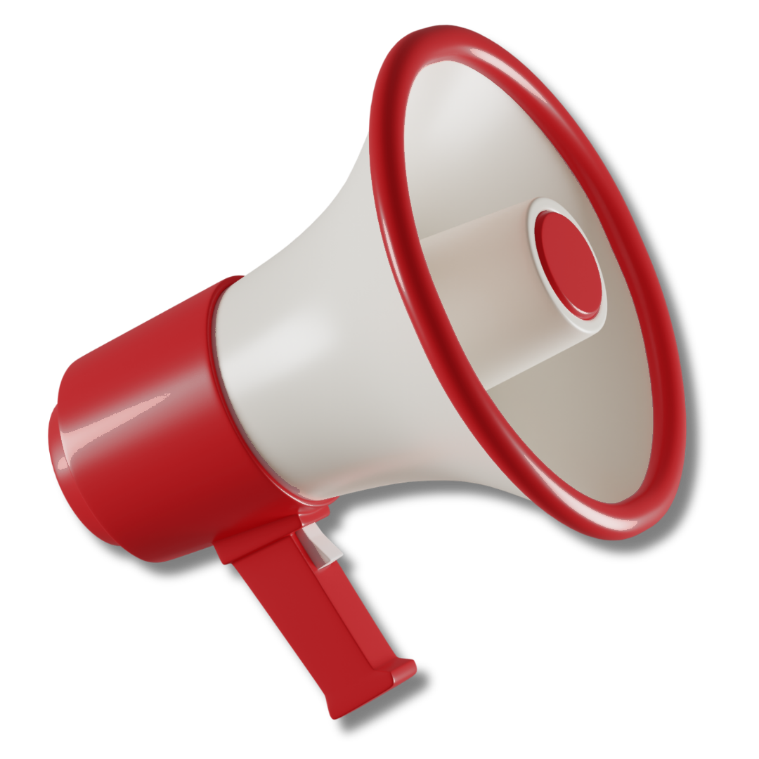 Red megaphone illustration